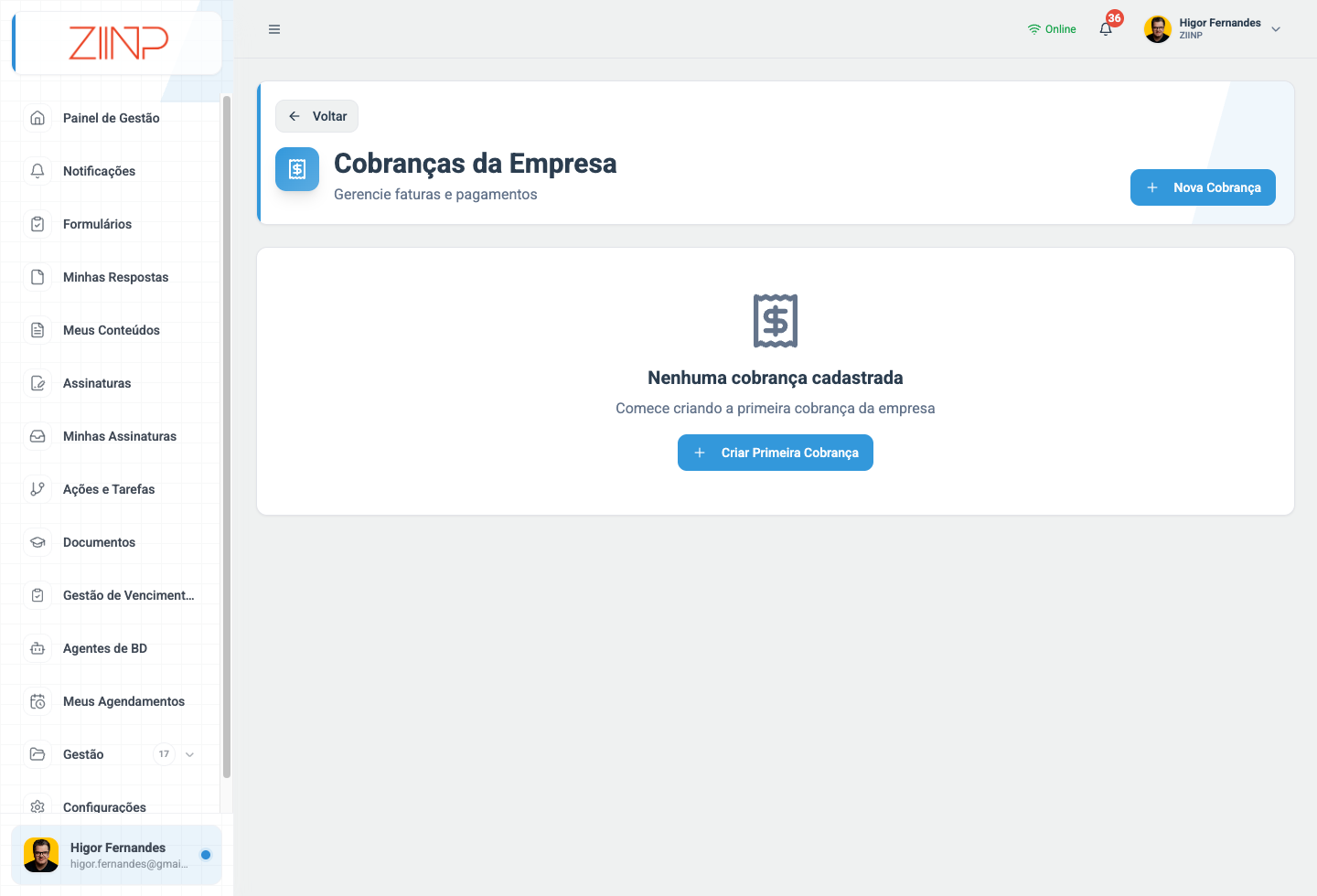 Cobrança