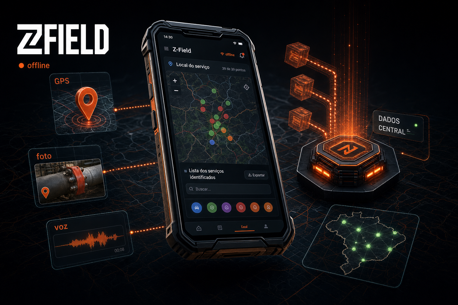 Guia Z-Field · Coleta em campo